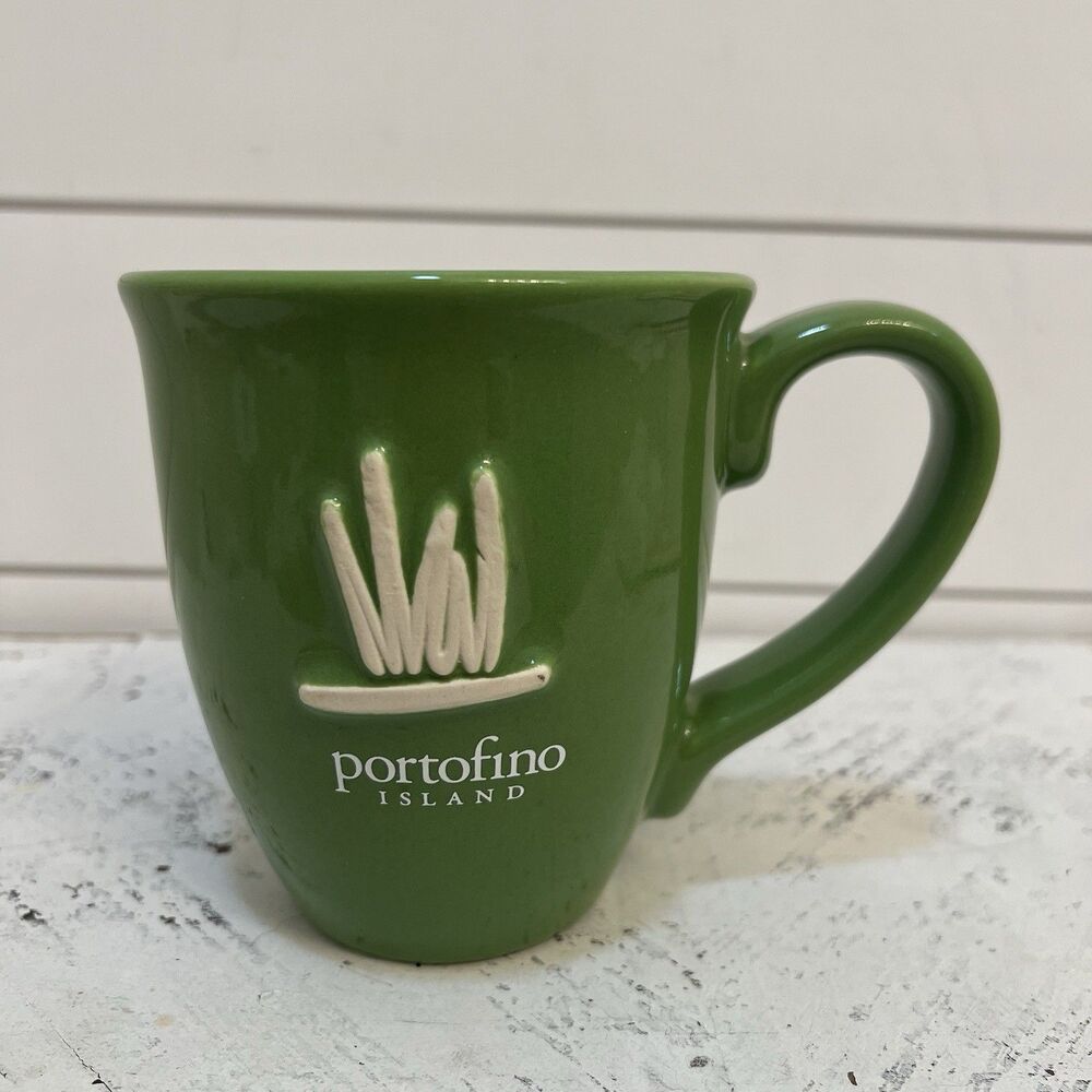 Portofino Island green mug Made is USA